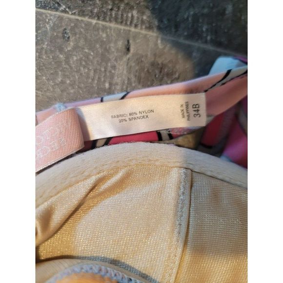 Victoria's Secret 34b bikini top floral purple orange pink womens - Picture 4 of 6